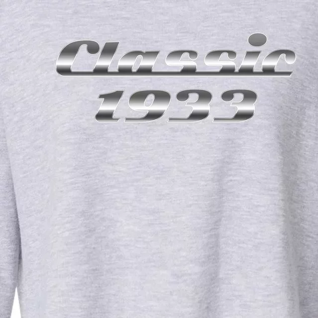 Classic Chrome 1933 90th Birthday Cropped Pullover Crew