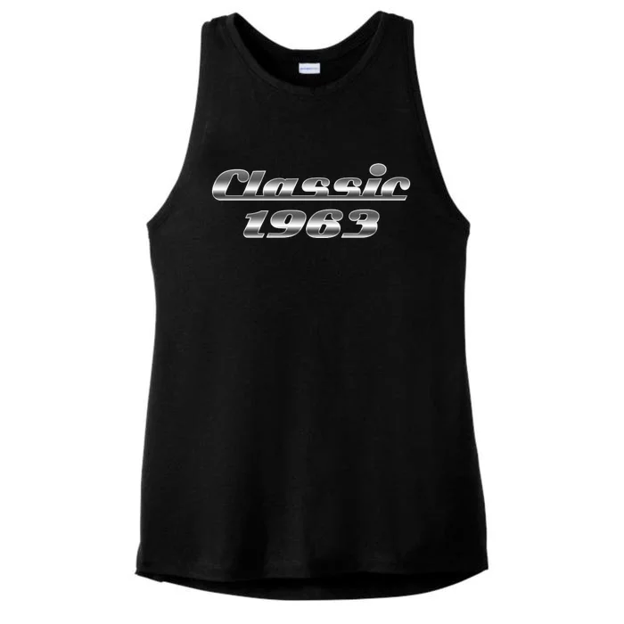 Classic Chrome 1963 60th Birthday Ladies Tri-Blend Wicking Tank