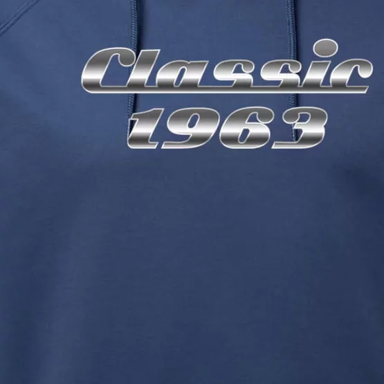 Classic Chrome 1963 60th Birthday Performance Fleece Hoodie