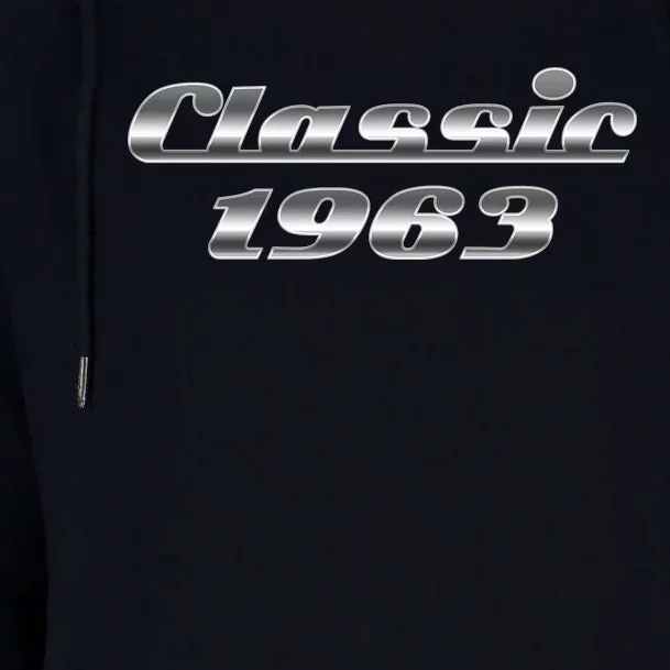 Classic Chrome 1963 60th Birthday Womens Funnel Neck Pullover Hood