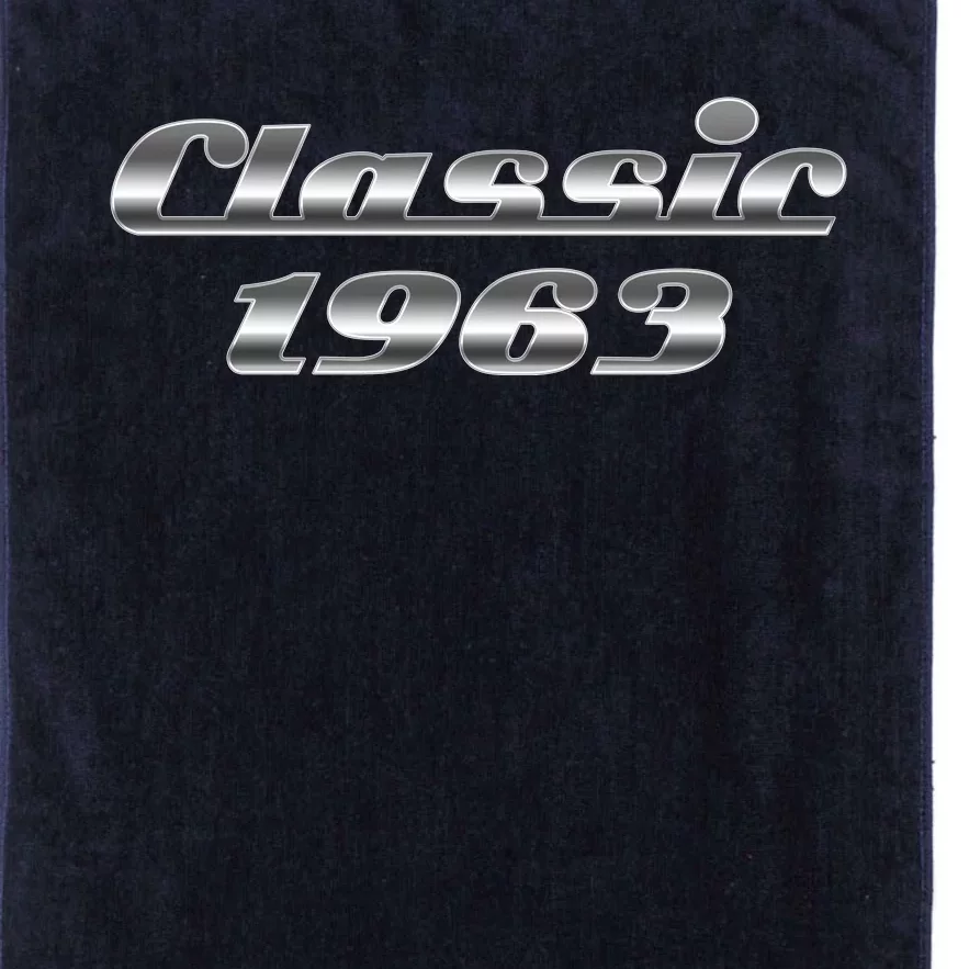 Classic Chrome 1963 60th Birthday Platinum Collection Golf Towel