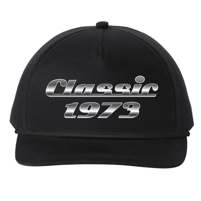 Classic Chrome 1973 50th Birthday Snapback Five-Panel Rope Hat