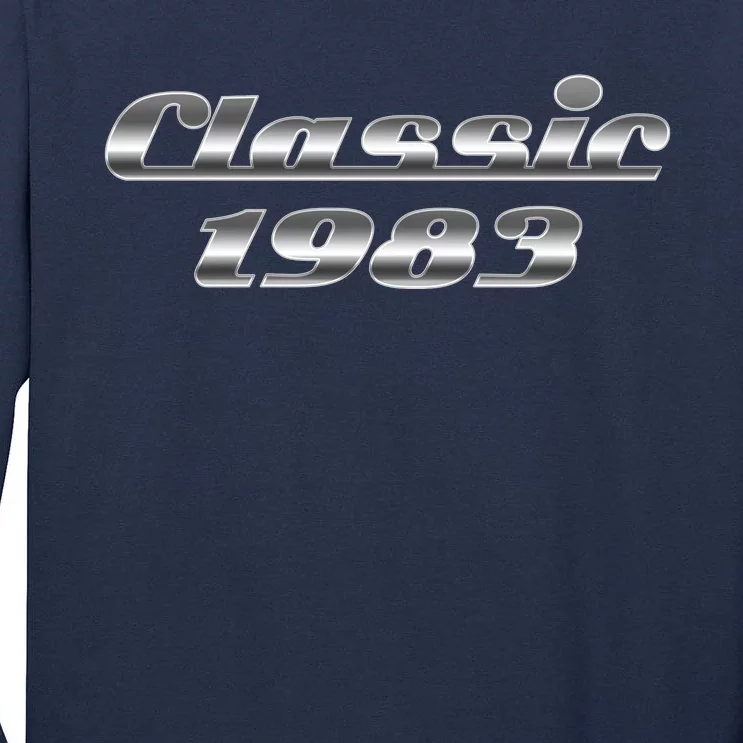 Classic Chrome 1983 40th Birthday Tall Long Sleeve T-Shirt