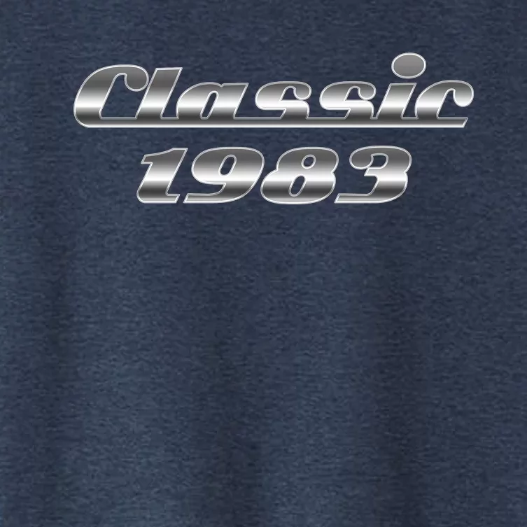 Classic Chrome 1983 40th Birthday Women's Crop Top Tee