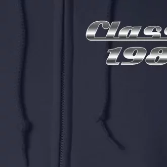 Classic Chrome 1983 40th Birthday Full Zip Hoodie