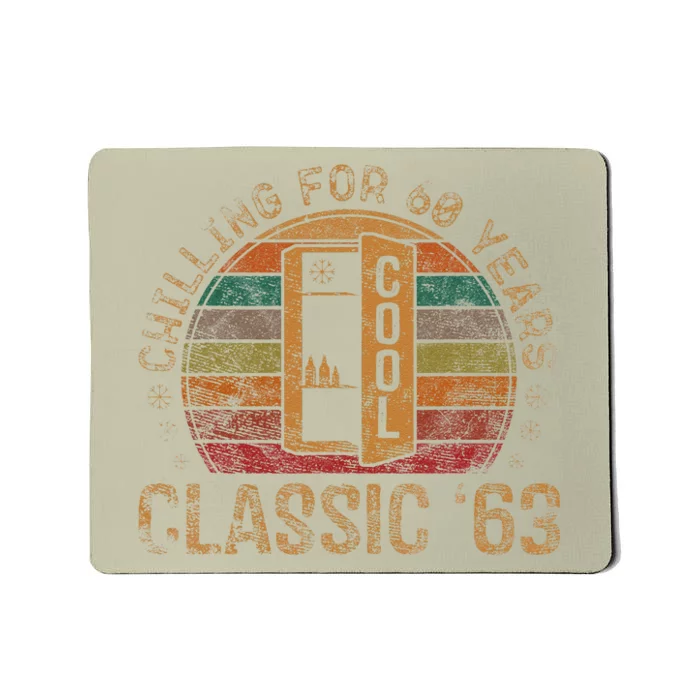 Cool Classic 1963 Vintage 60th Birthday Gifts 60 Year Old Mousepad