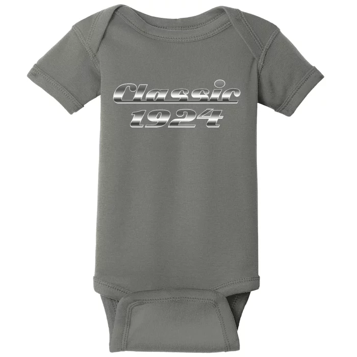 Classic Chrome 1924 100th Birthday Baby Bodysuit