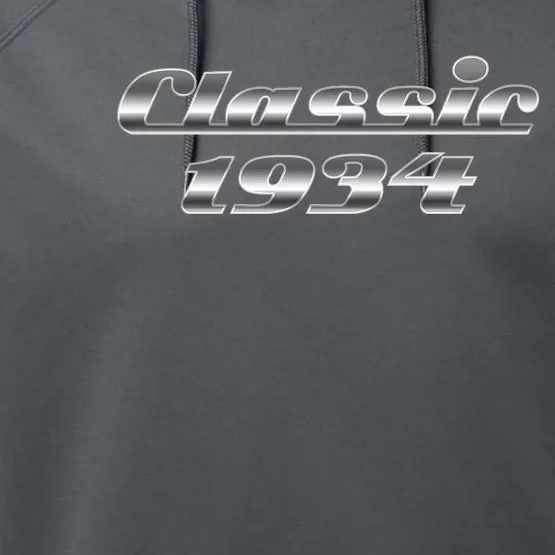 Classic Chrome 1934 90th Birthday Performance Fleece Hoodie