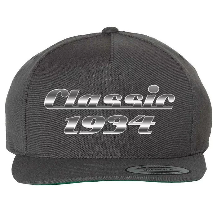 Classic Chrome 1934 90th Birthday Wool Snapback Cap