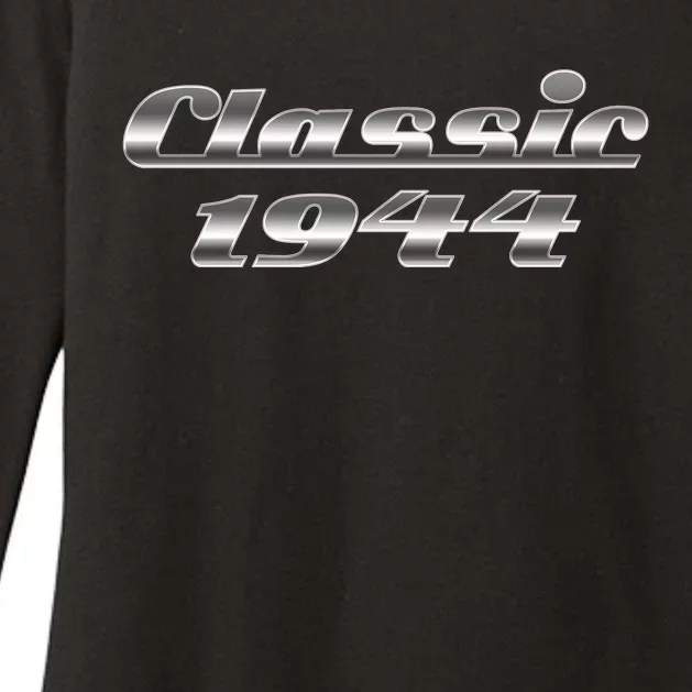 Classic Chrome 1944 80th Birthday Womens CVC Long Sleeve Shirt