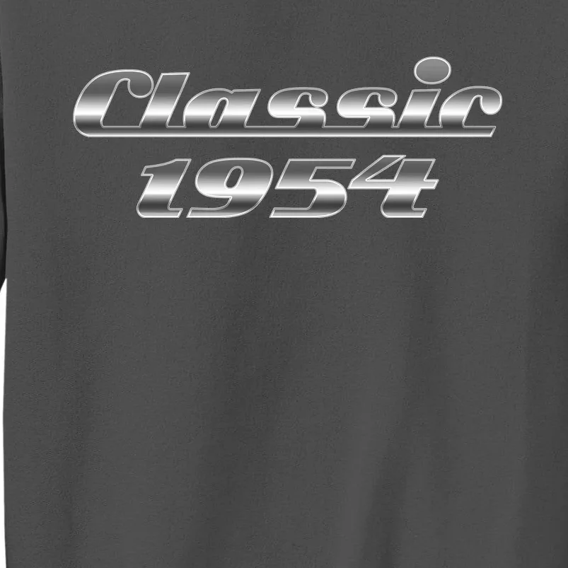 Classic Chrome 1954 70th Birthday Tall Sweatshirt