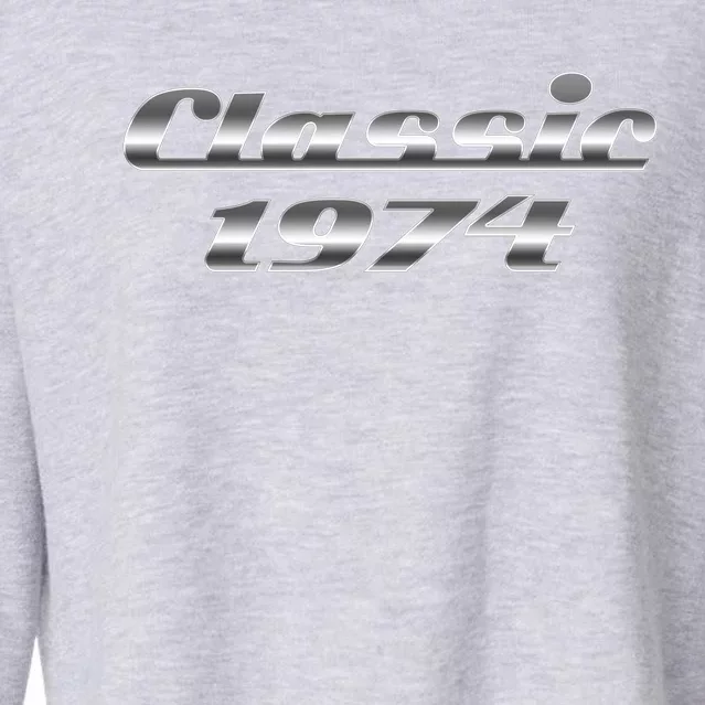 Classic Chrome 1974 50th Birthday Cropped Pullover Crew