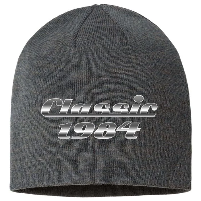 Classic Chrome 1984 40th Birthday 8 1/2in Sustainable Knit Beanie