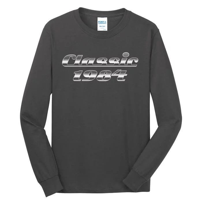 Classic Chrome 1984 40th Birthday Tall Long Sleeve T-Shirt