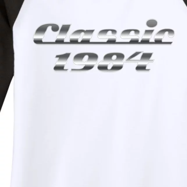 Classic Chrome 1984 40th Birthday Women's Tri-Blend 3/4-Sleeve Raglan Shirt