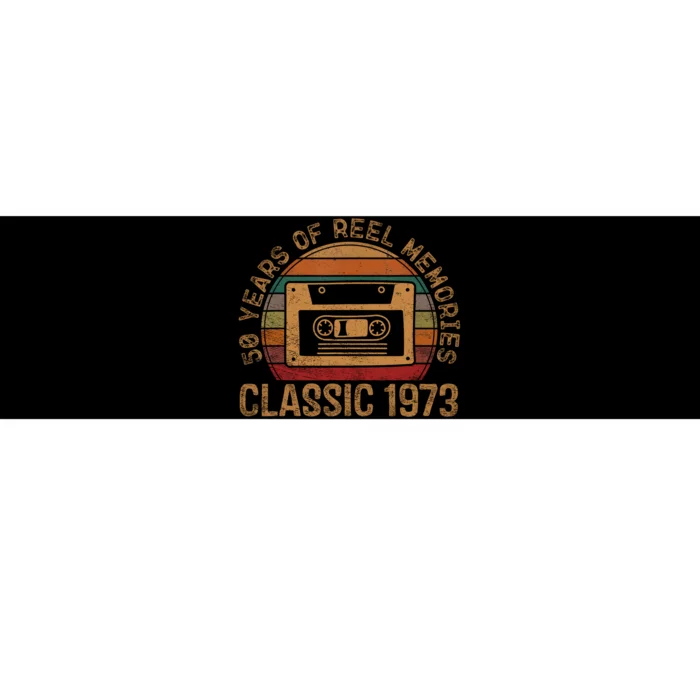 Cassette Classic 1973 Retro 50th Birthday Gifts 50 Year Old Bumper Sticker