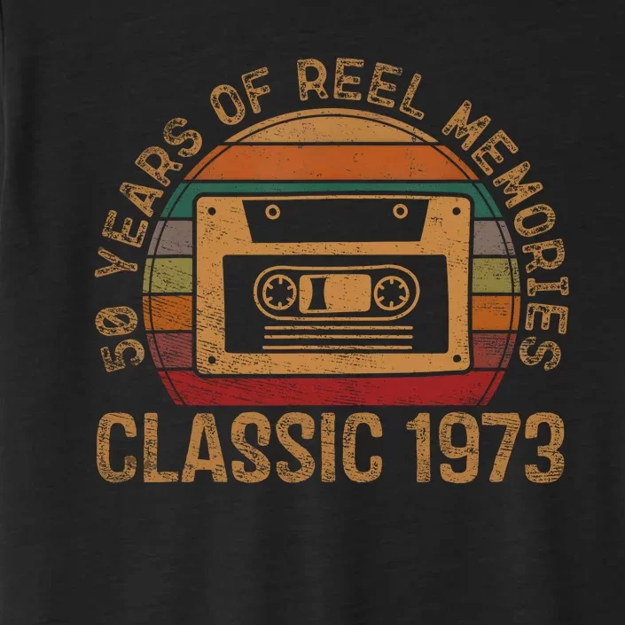 Cassette Classic 1973 Retro 50th Birthday Gifts 50 Year Old ChromaSoft Performance T-Shirt