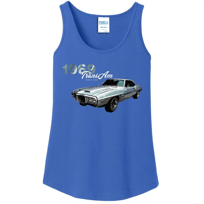 Classic Cars 1969 Am Debut Year Muscle Cars Ladies Essential Tank