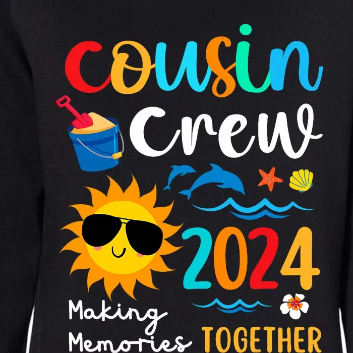 Cousin Crew 2024 Summer Vacation Beach Family Trips Matching Womens California Wash Sweatshirt