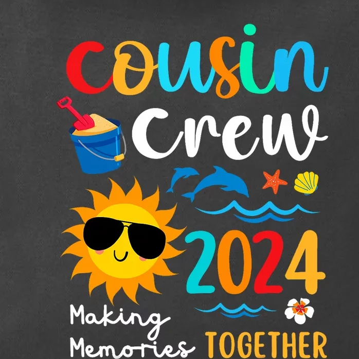 Cousin Crew 2024 Summer Vacation Beach Family Trips Matching Zip Tote Bag