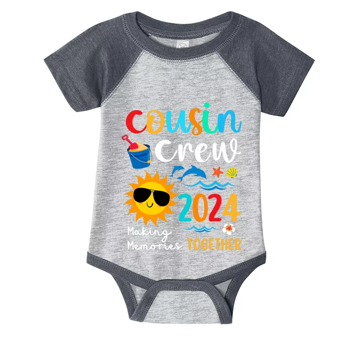 Cousin Crew 2024 Summer Vacation Beach Family Trips Matching Infant Baby Jersey Bodysuit