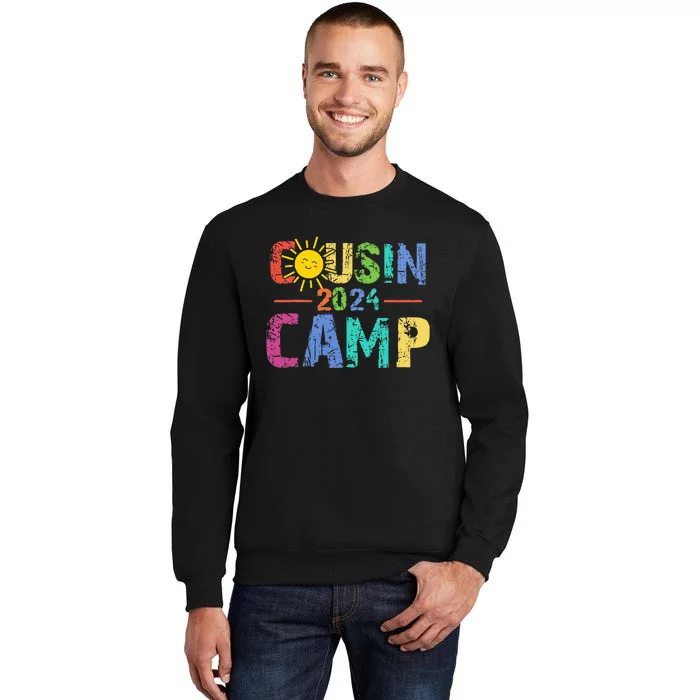 Cousin Camp 2024 Family Vacation Summer Camping Tall Sweatshirt