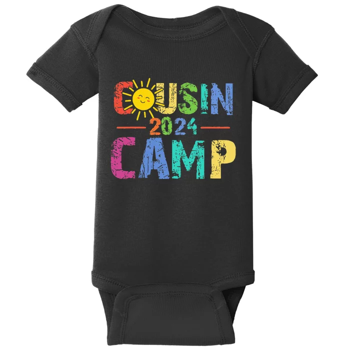 Cousin Camp 2024 Family Vacation Summer Camping Baby Bodysuit