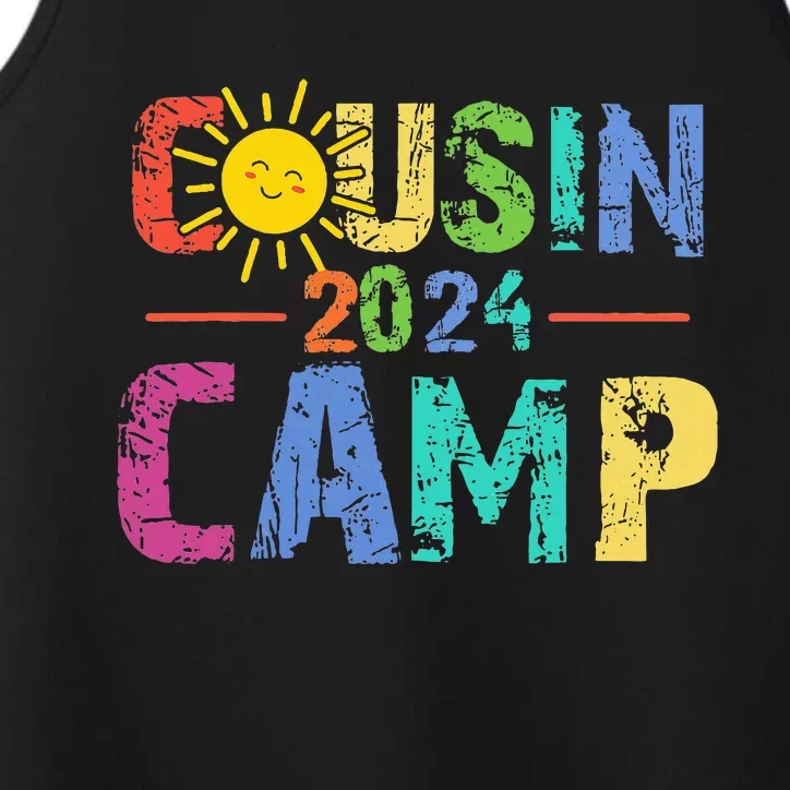 Cousin Camp 2024 Family Vacation Summer Camping Performance Tank