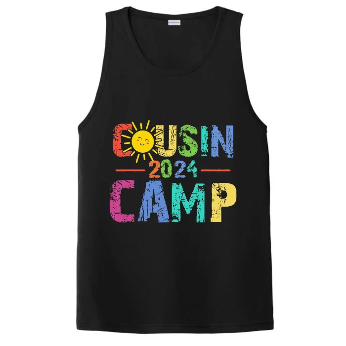 Cousin Camp 2024 Family Vacation Summer Camping Performance Tank