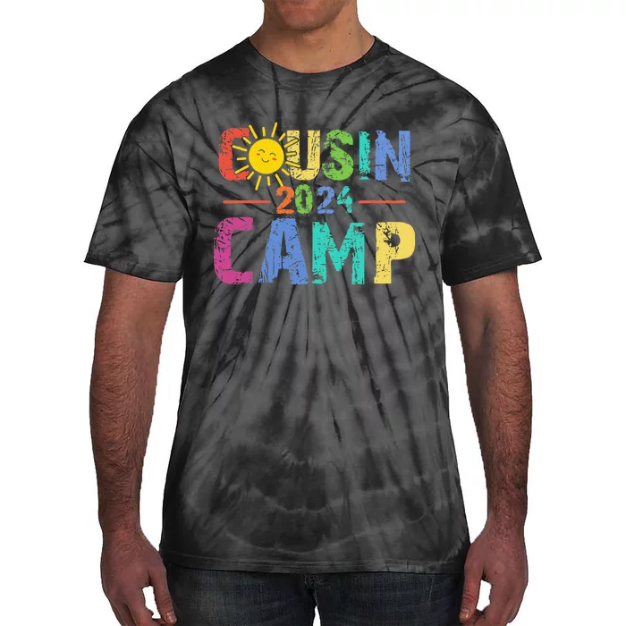 Cousin Camp 2024 Family Vacation Summer Camping Tie-Dye T-Shirt