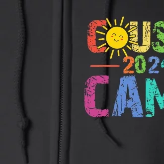 Cousin Camp 2024 Family Vacation Summer Camping Full Zip Hoodie