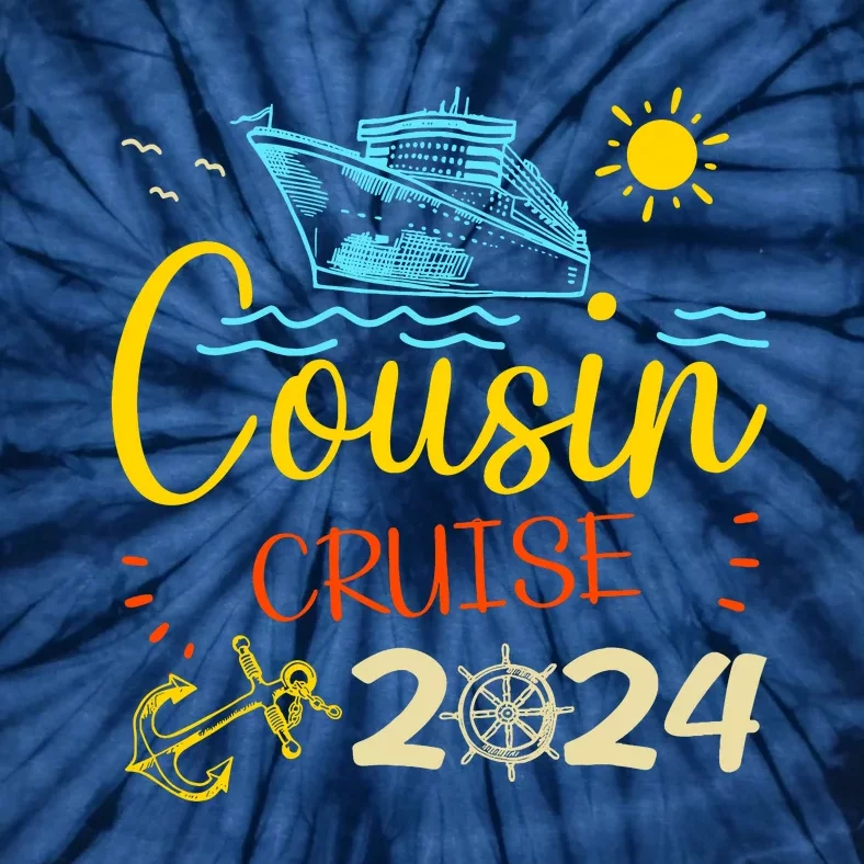 Cousin Cruise 2024 Funny Family Vacation Matching Group Tie-Dye T-Shirt