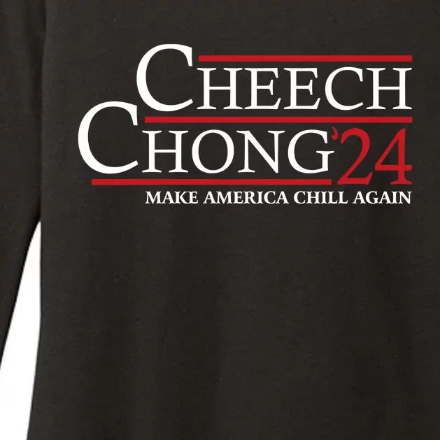 Cheech & Chong ’24 Make America Chill Again Womens CVC Long Sleeve Shirt