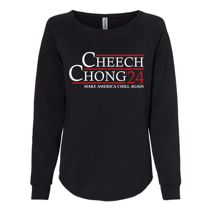 Cheech & Chong ’24 Make America Chill Again Womens California Wash Sweatshirt