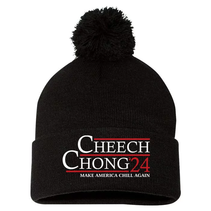 Cheech & Chong ’24 Make America Chill Again Pom Pom 12in Knit Beanie