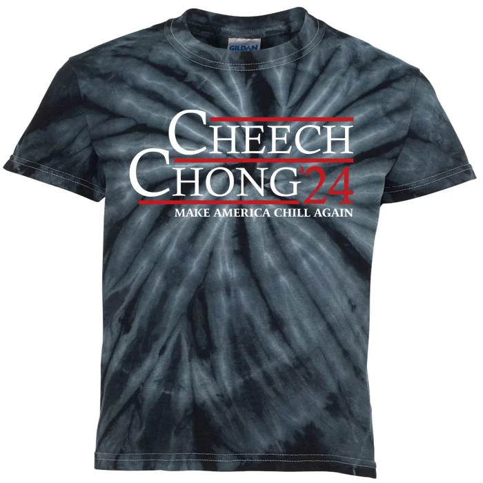 Cheech & Chong ’24 Make America Chill Again Kids Tie-Dye T-Shirt