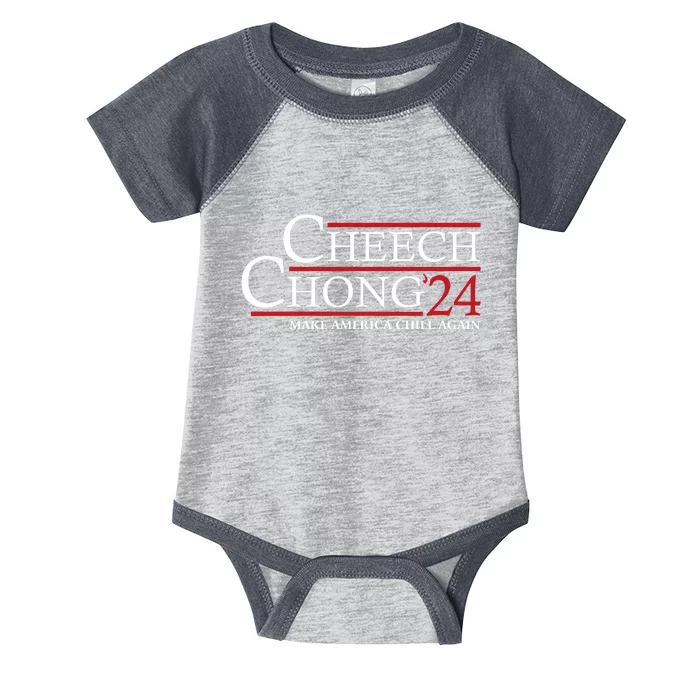 Cheech & Chong ’24 Make America Chill Again Infant Baby Jersey Bodysuit