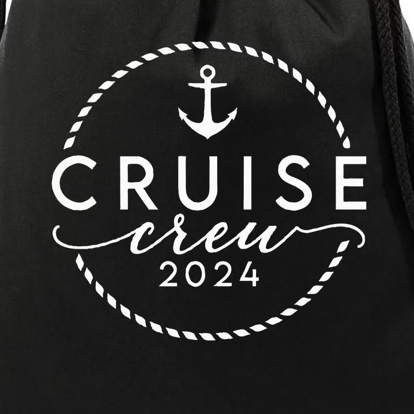 Cruise Crew 2024 Anchor Vacation Sailing Trip Matching Group Drawstring Bag