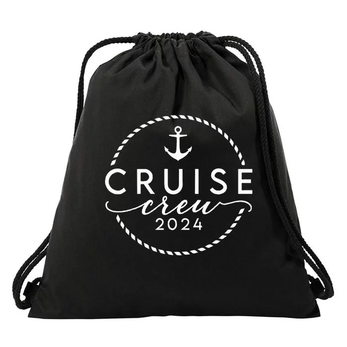 Cruise Crew 2024 Anchor Vacation Sailing Trip Matching Group Drawstring Bag