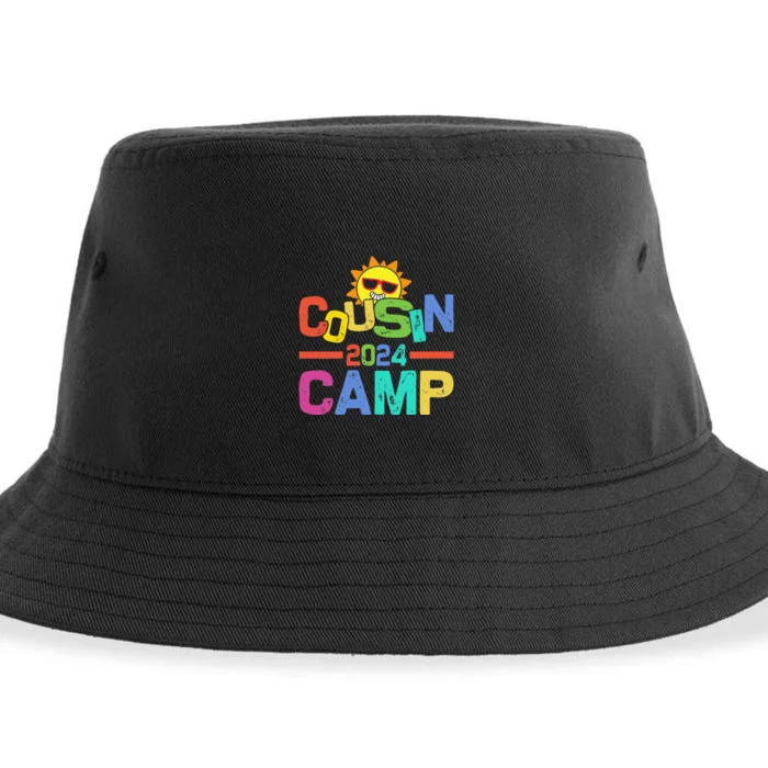 Cousin Camp 2024 Family Vacation Summer Camping Crew Cute Sustainable Bucket Hat