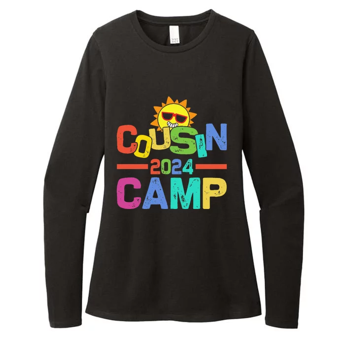 Cousin Camp 2024 Family Vacation Summer Camping Crew Cute Womens CVC Long Sleeve Shirt