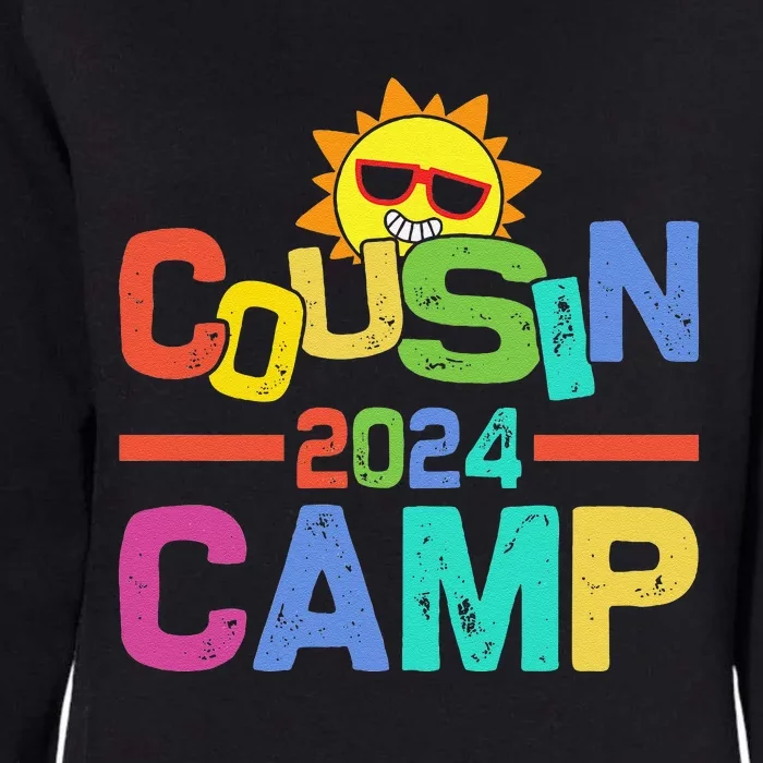 Cousin Camp 2024 Family Vacation Summer Camping Crew Cute Womens California Wash Sweatshirt