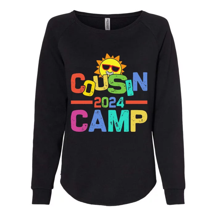 Cousin Camp 2024 Family Vacation Summer Camping Crew Cute Womens California Wash Sweatshirt