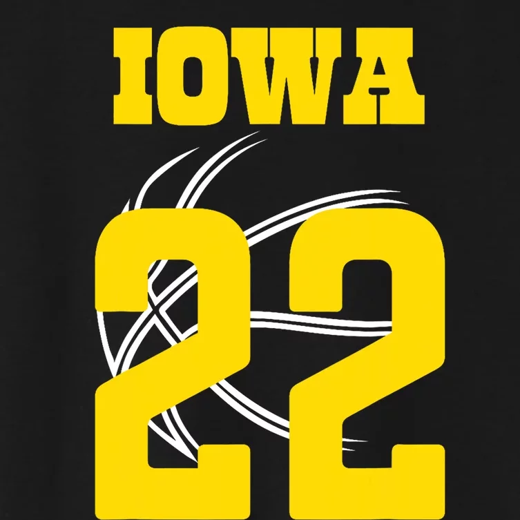 Caitlyn Clark 22 Iowa Women's Crop Top Tee