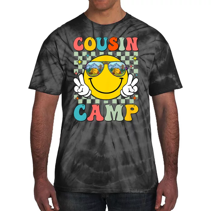 Cousin Camp 2024 Family Vacation Summer Camping Crew Cute Tie-Dye T-Shirt