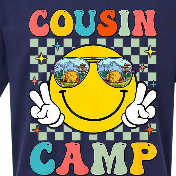 Cousin Camp 2024 Family Vacation Summer Camping Crew Cute Sueded Cloud Jersey T-Shirt