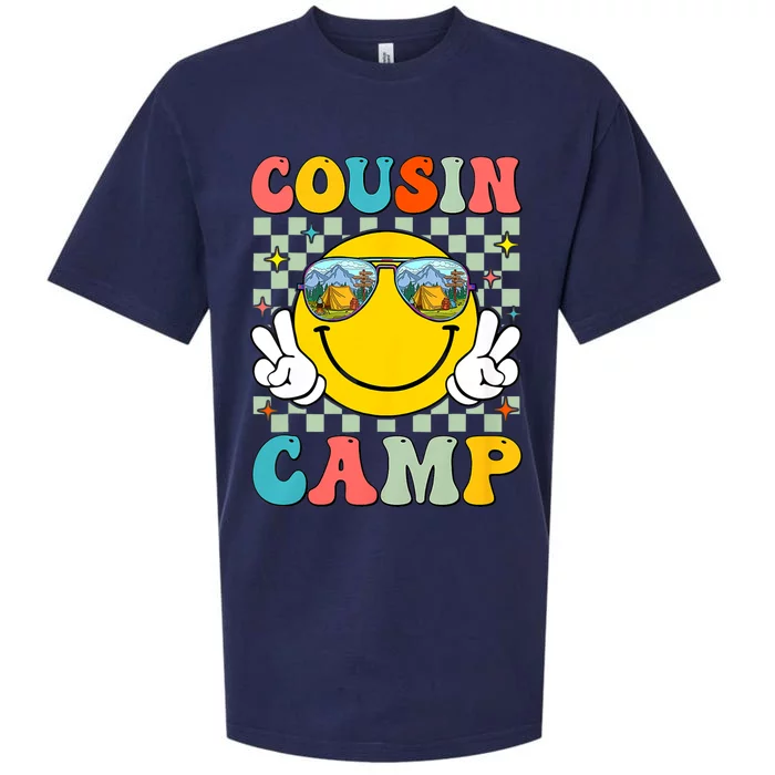 Cousin Camp 2024 Family Vacation Summer Camping Crew Cute Sueded Cloud Jersey T-Shirt