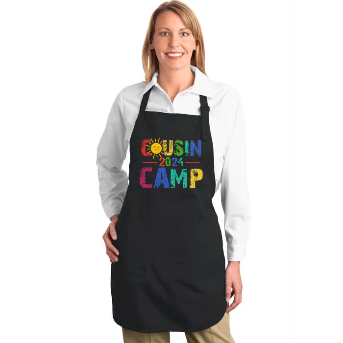 Cousin Camp 2024 Summer Family Vacation Full-Length Apron With Pocket