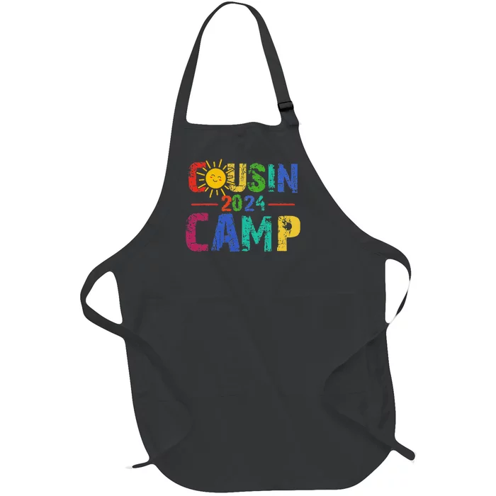 Cousin Camp 2024 Summer Family Vacation Full-Length Apron With Pocket