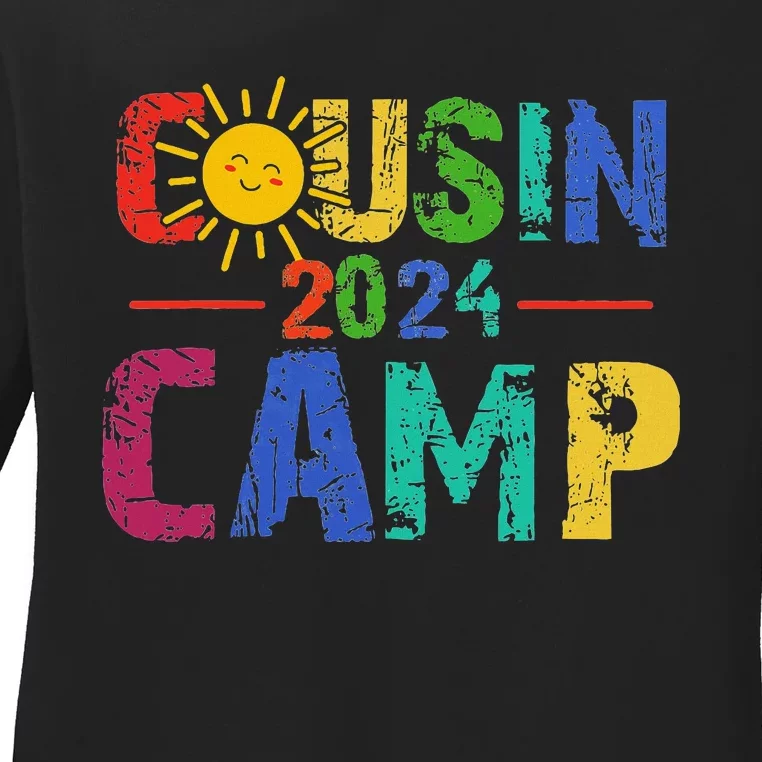 Cousin Camp 2024 Summer Family Vacation Ladies Long Sleeve Shirt